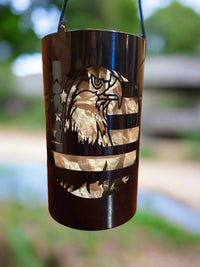 Hanging Eagle solar Luminary